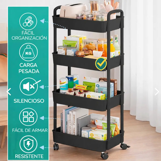 MultiUso®Carrito Organizador de 4 Niveles