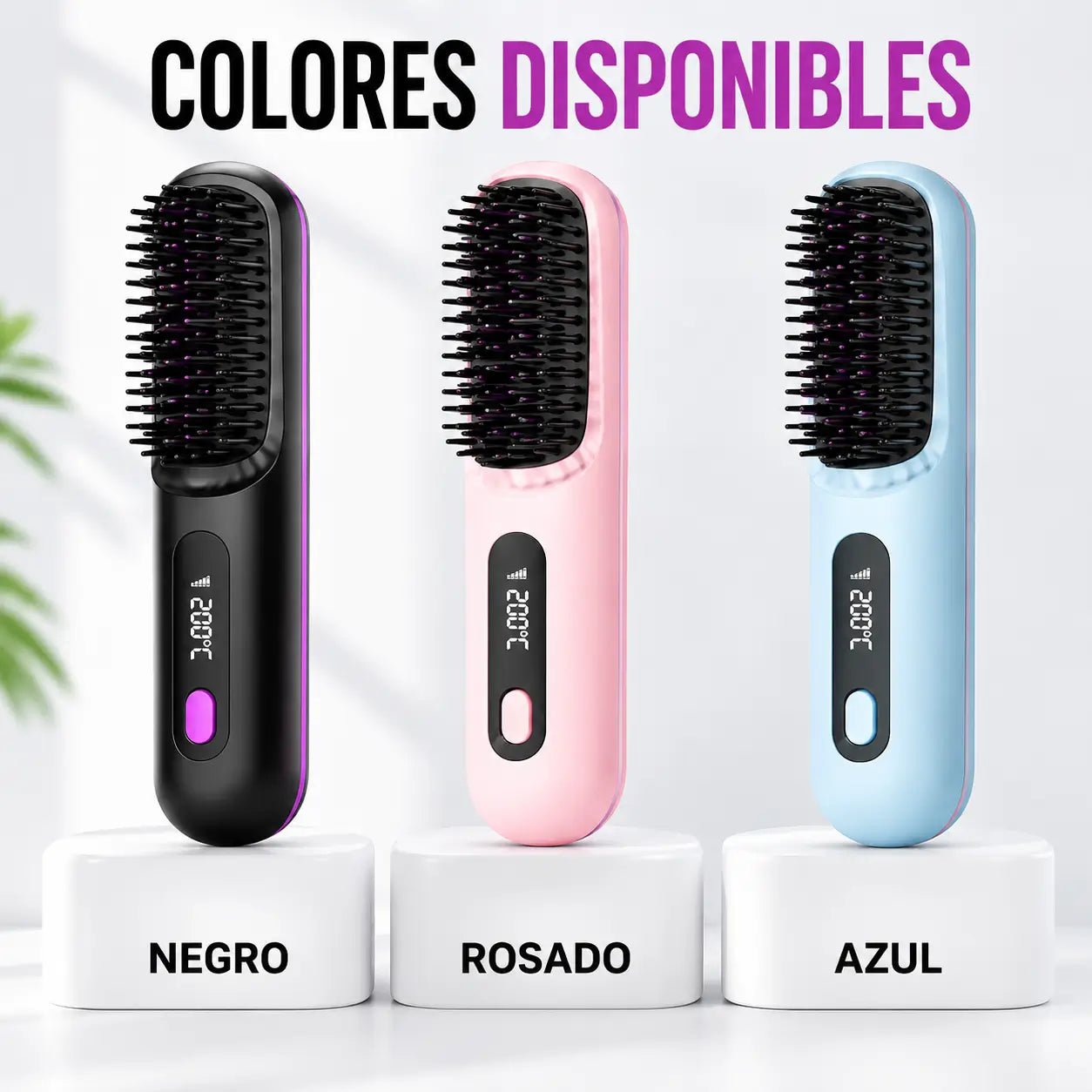 LissGo® Cepillo Alisador Inalámbrico