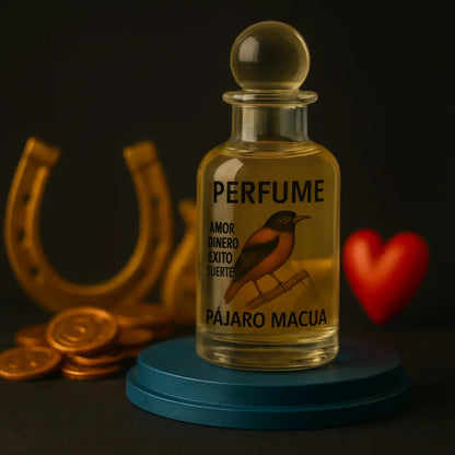 Perfume Pájaro Macua® esencia concentrada de poder y atracción