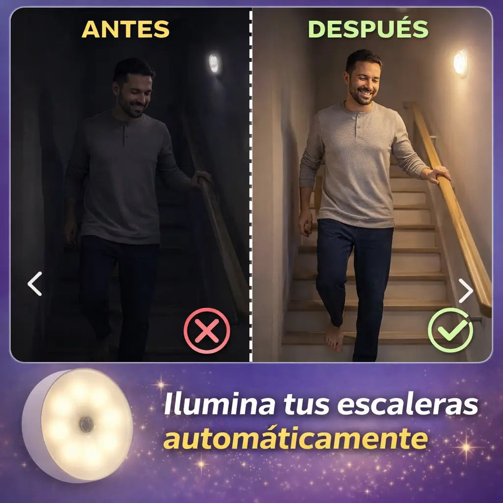 LumiSense® Lampara Recargable Pared Sensor