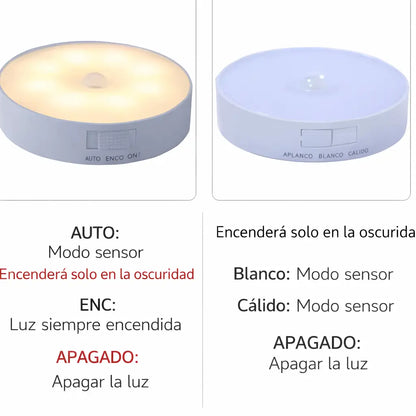 LumiSense® Lampara Recargable Pared Sensor