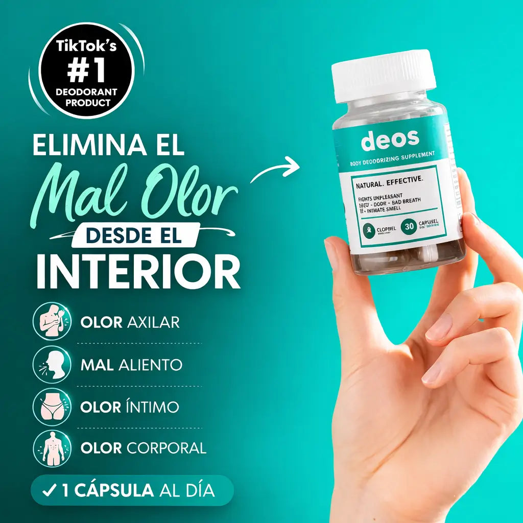 DEOSPURE®  El desodorante que elimina el mal olor desde adentro