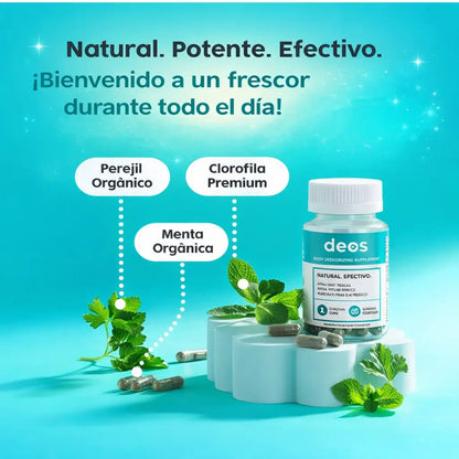 DEOSPURE®  El desodorante que elimina el mal olor desde adentro