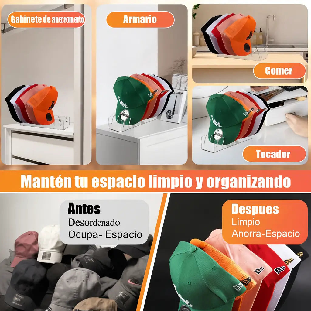 CapRac®  Organizador Premium de Gorras