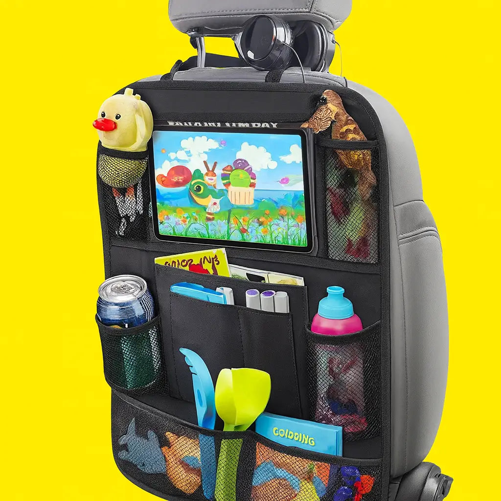 KidCar Organizert® Organizador de Asiento Trasero con Soporte para Tablet