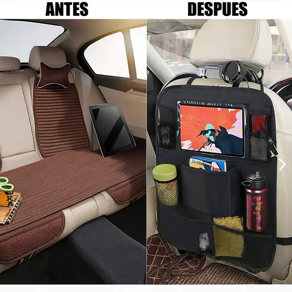 KidCar Organizert® Organizador de Asiento Trasero con Soporte para Tablet