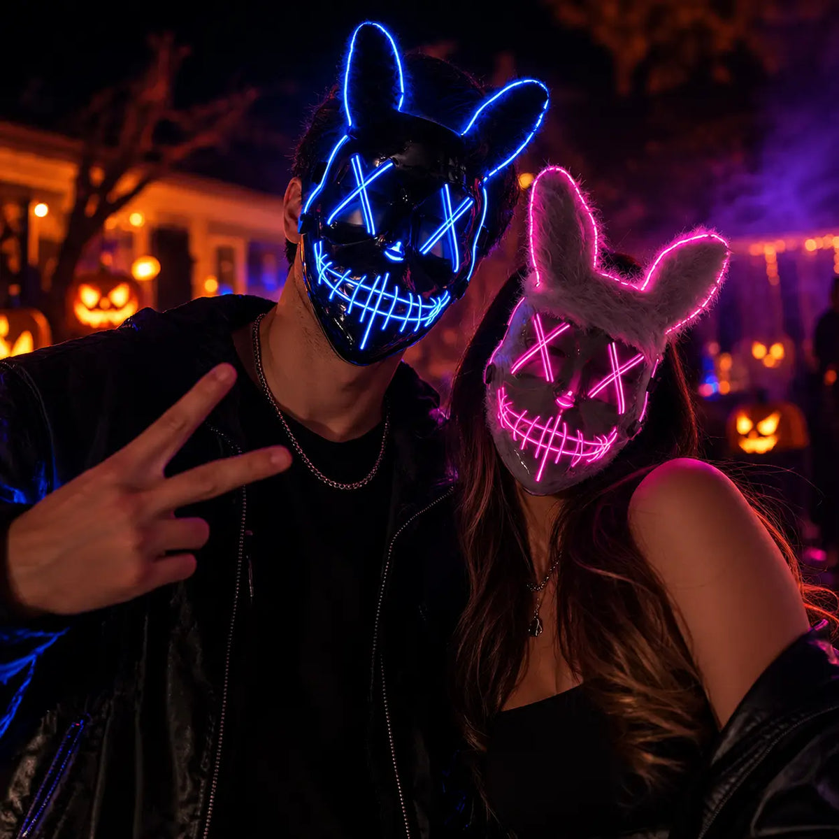 GlowMask® Máscara Halloween Neon